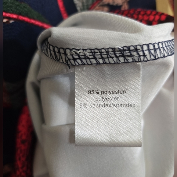 Pam & Gela Bye Birdie Track Dress Medium  Neoprene Long Sleeves Tropical Print - Picture 11 of 11